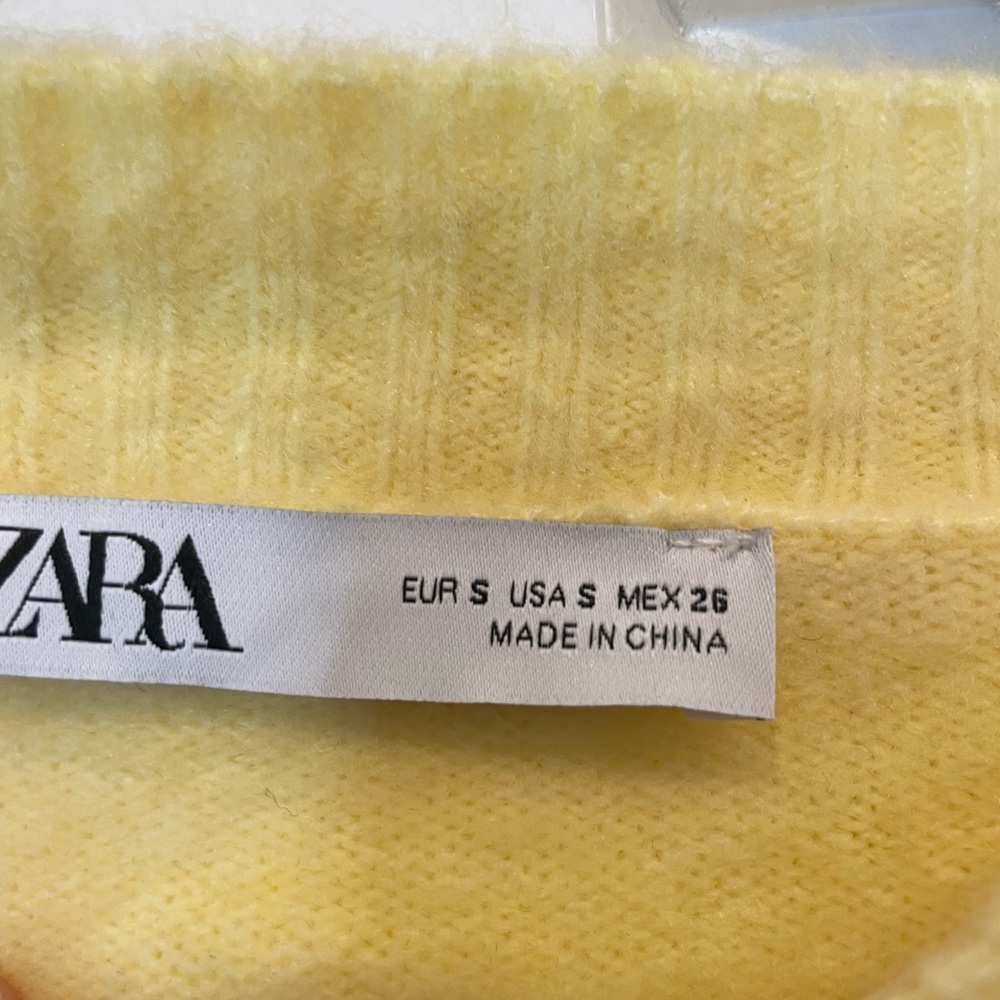 Zara Canary Yellow soft sweater